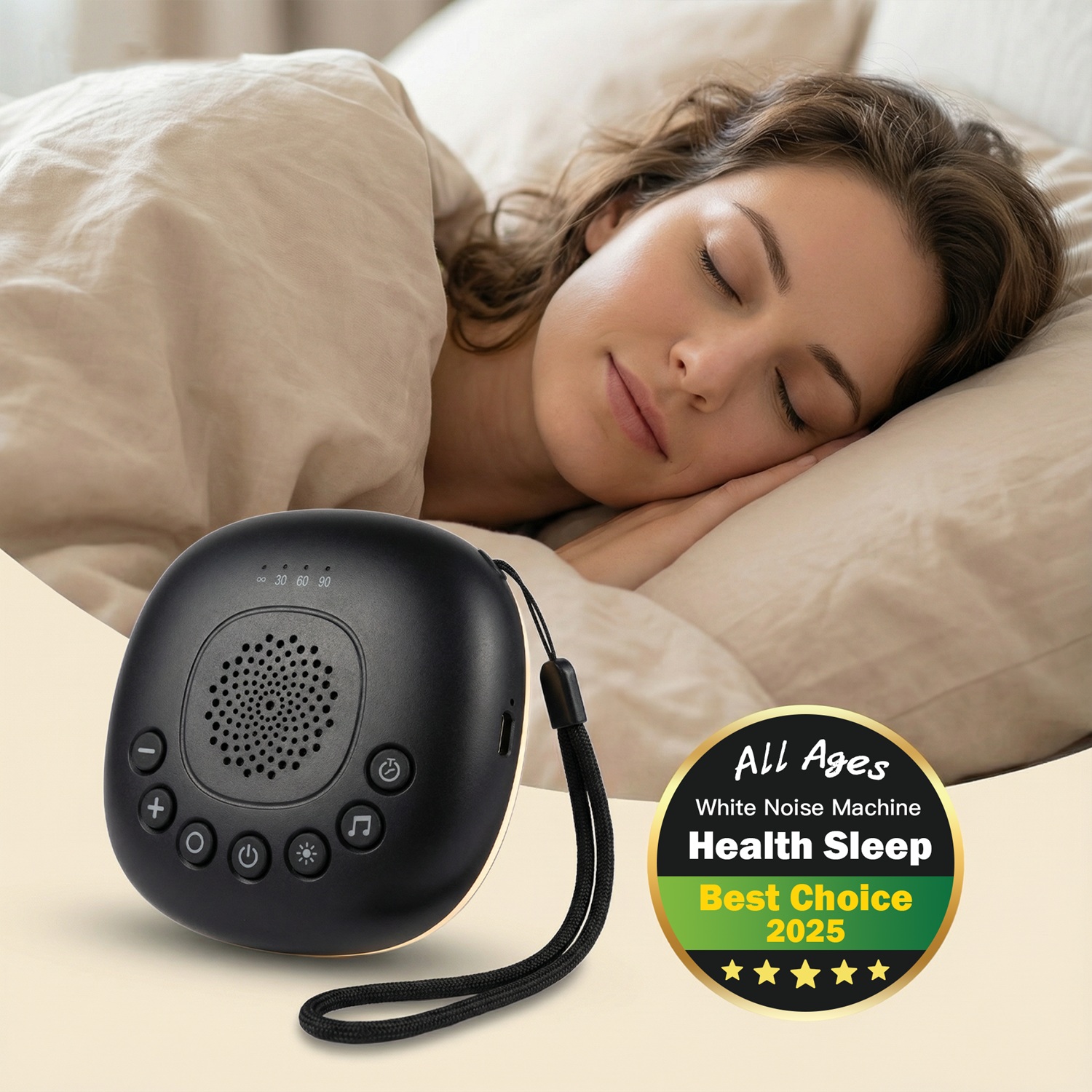 White Noise Machine Baby - Machine à bruit blanc portable, 20