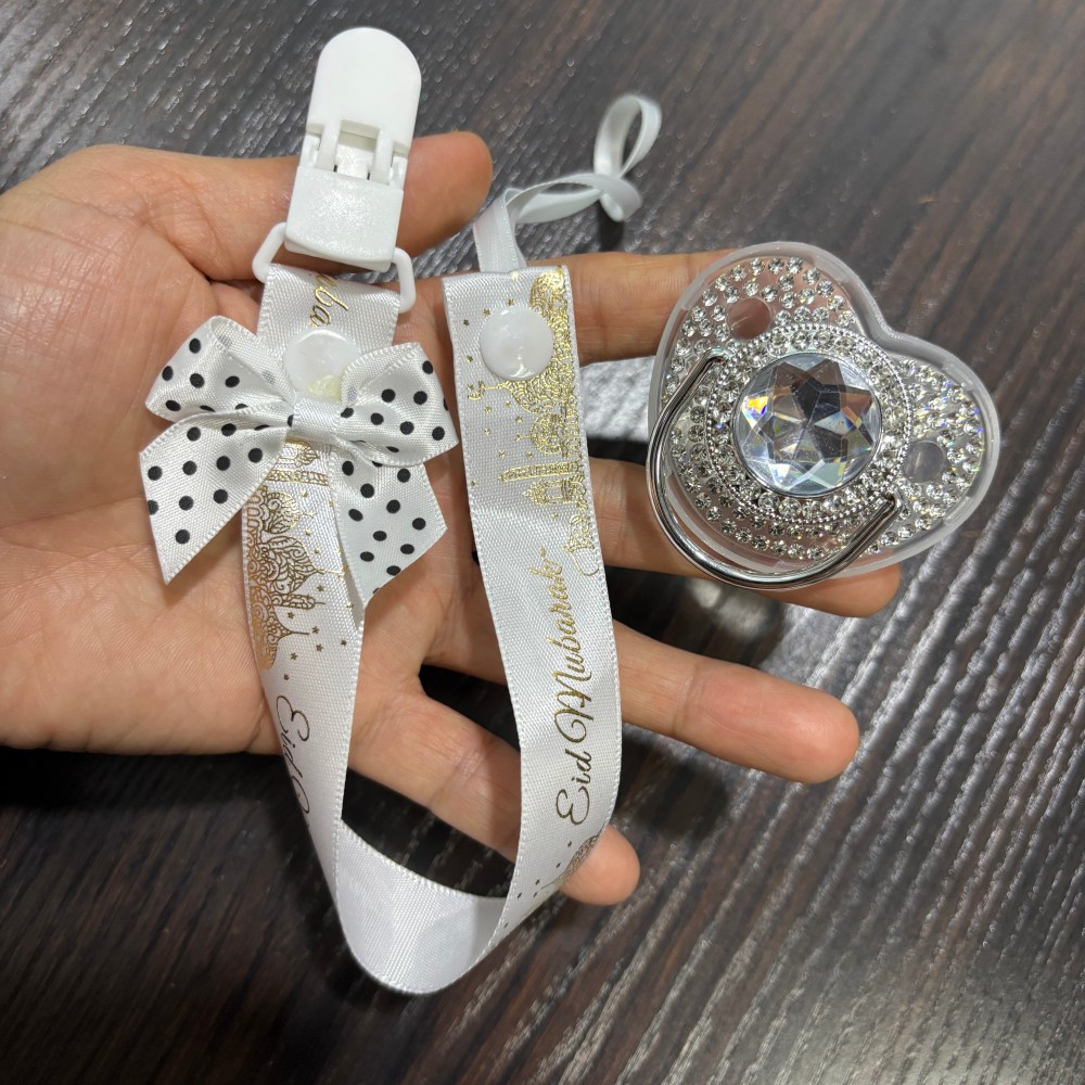 Baby Products Unique - Sucette et attache-sucette dorés scintillants pour