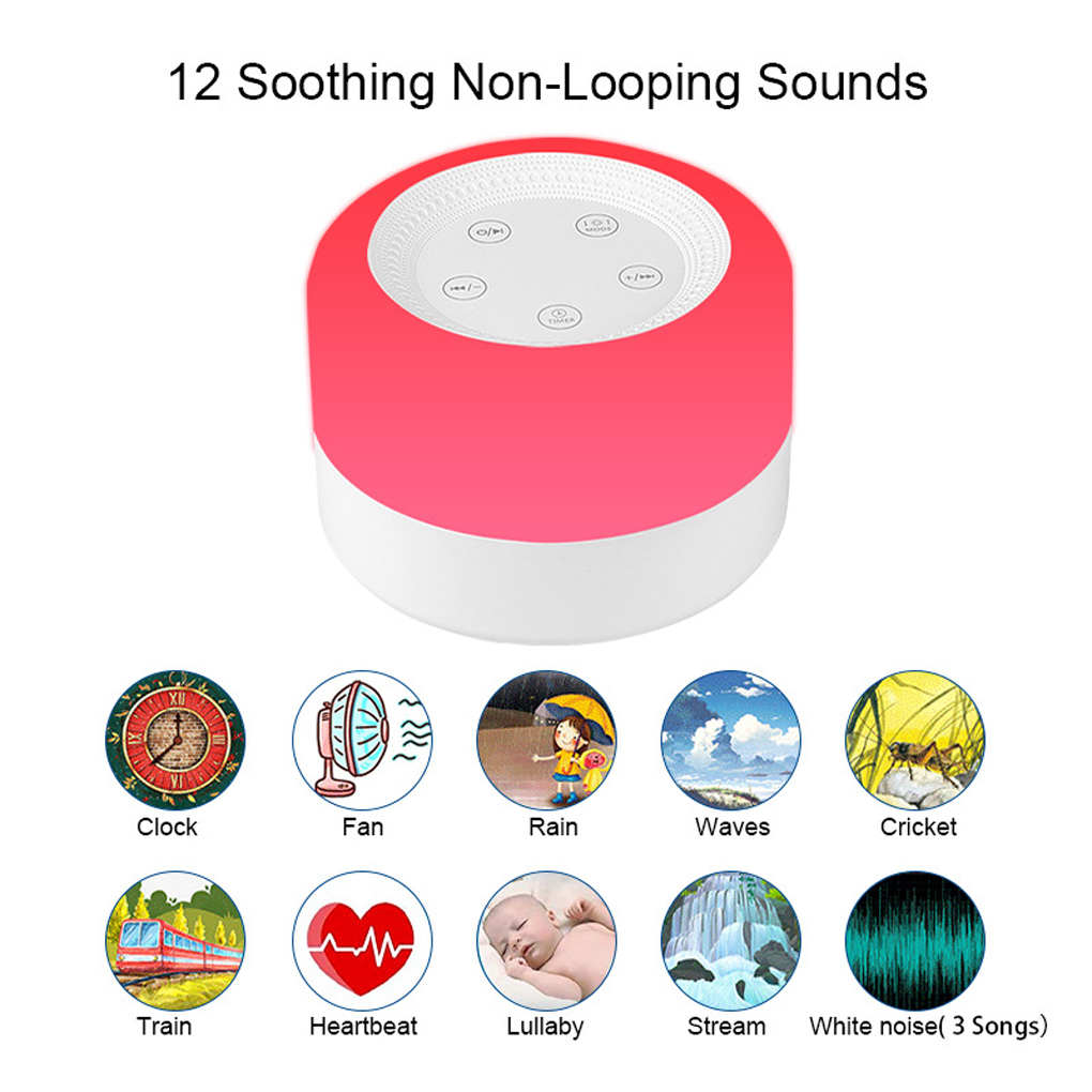 White Noise Machine Baby - Machine à bruit blanc pour bébé,