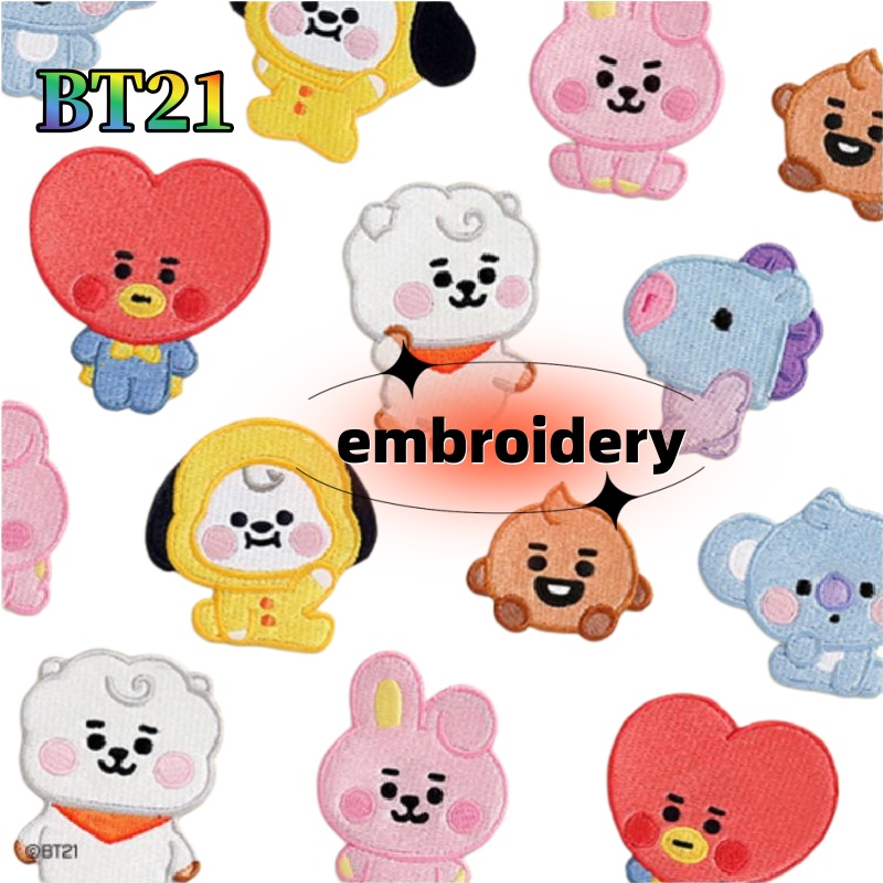Baby Products Korea - Broche brodée BT21 Koya Shooky, mignonne