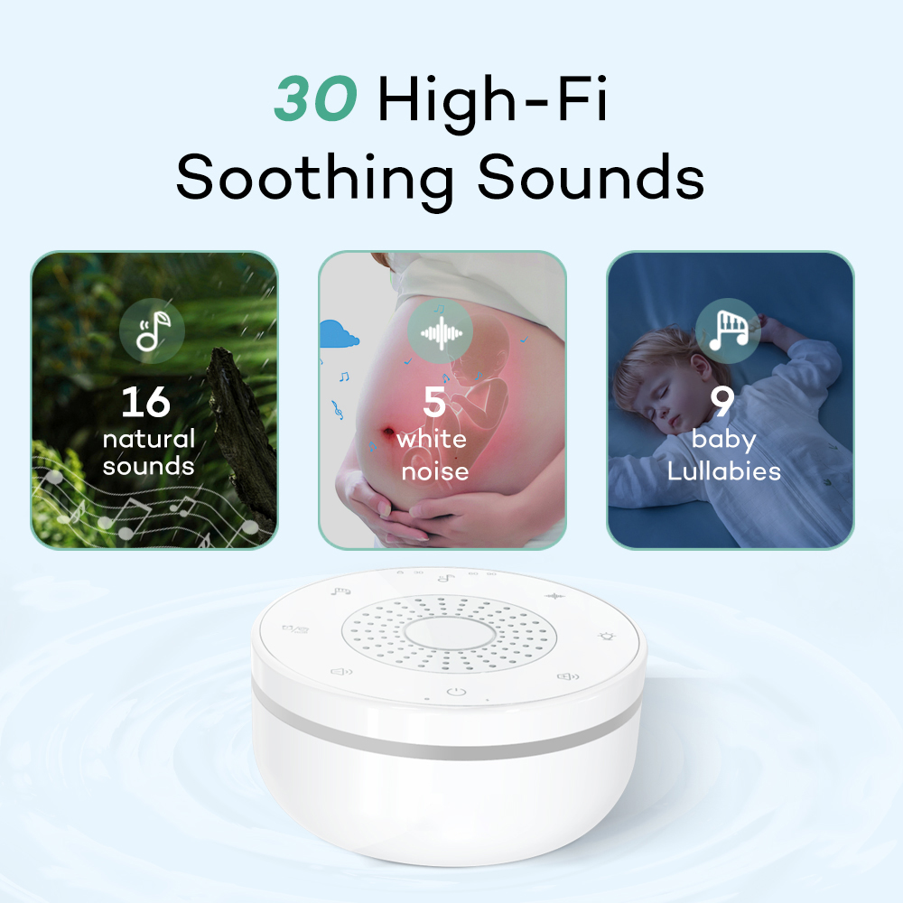 Moniteur blanc de bébé de minu - White Noise Machine Baby avis et prix