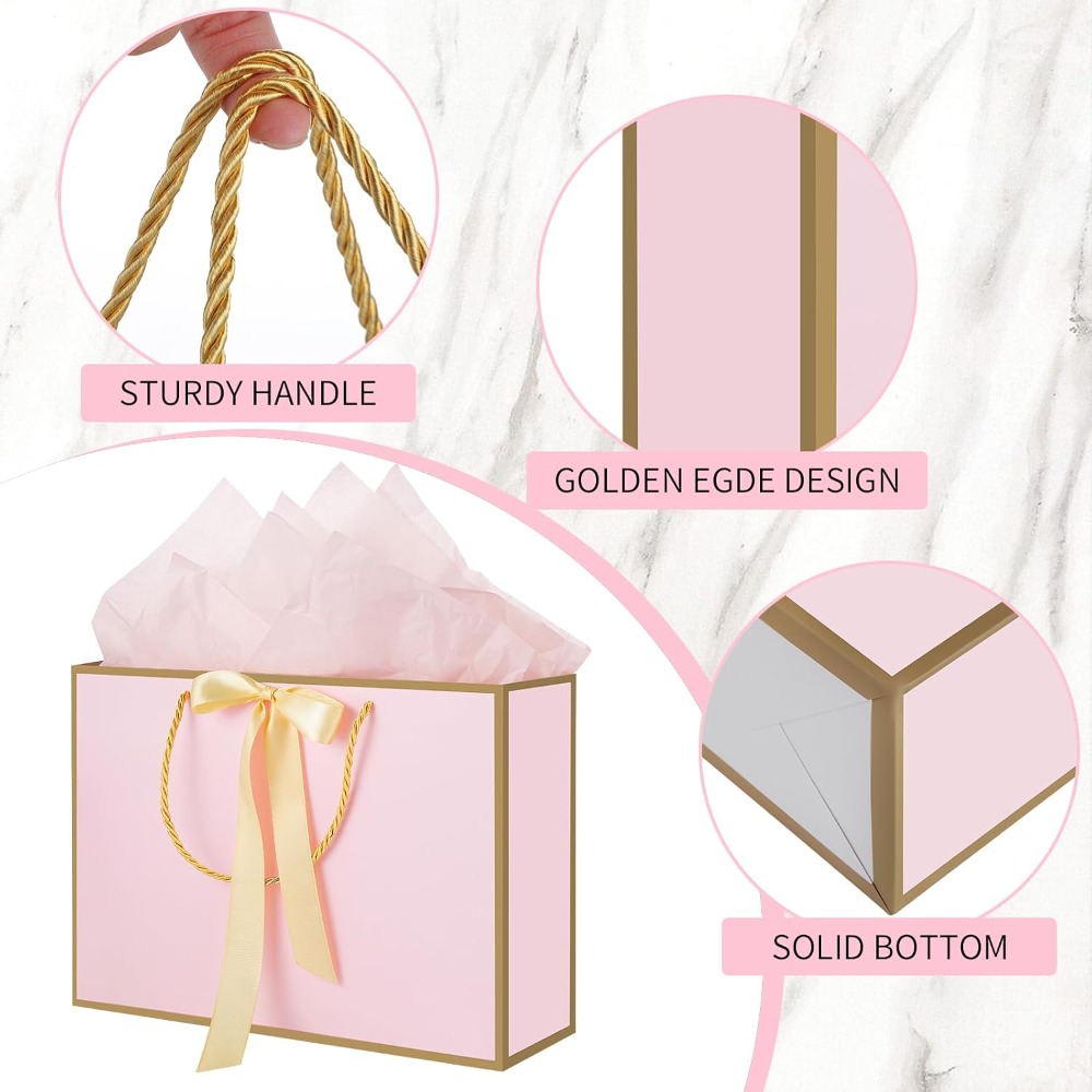 Sacs cadeaux roses avec poigné - Baby Products Gift Card avis et prix